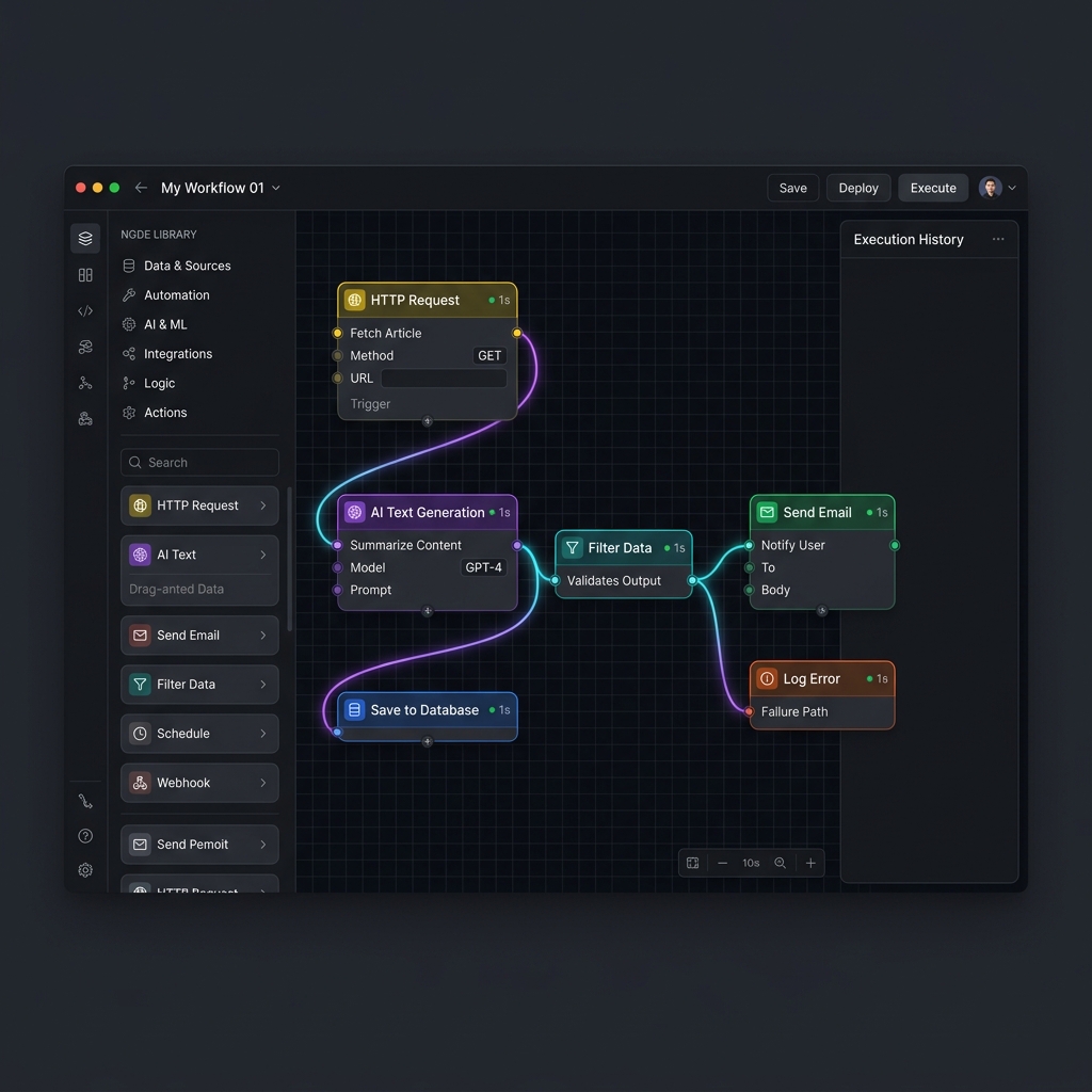 LuminoCloud Visual Workflow Editor